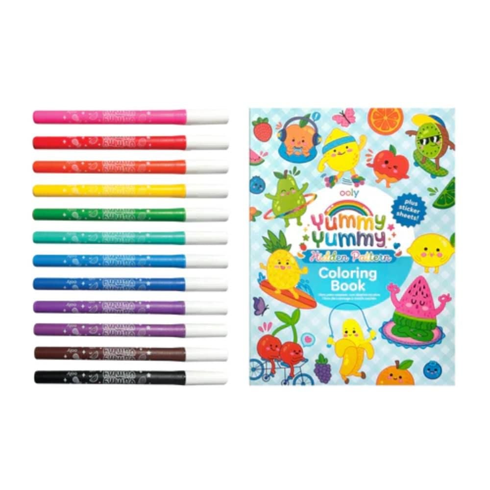 Set de colorat 3 in 1 parfumat, Ooly, Yummy Yummy
