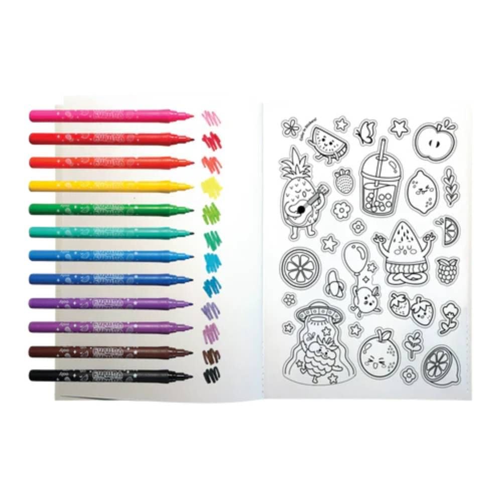 Set de colorat 3 in 1 parfumat, Ooly, Yummy Yummy