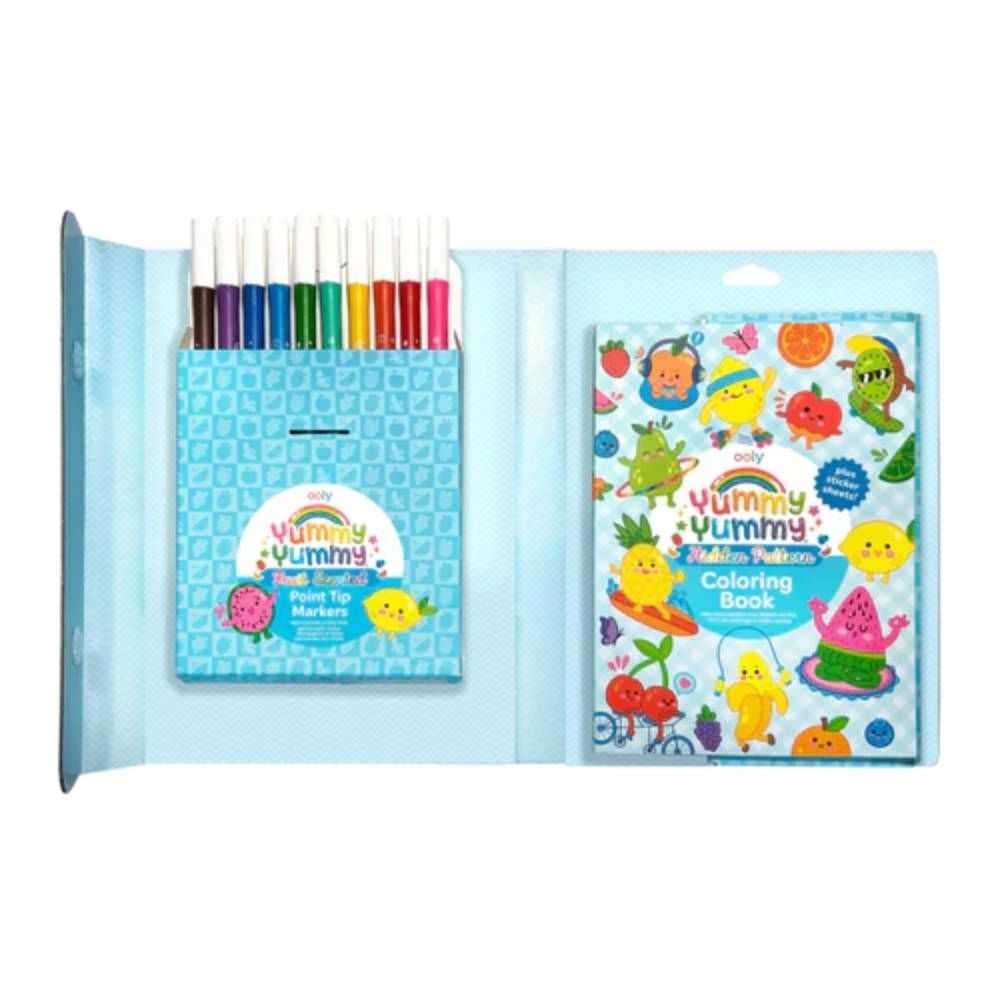 Set de colorat 3 in 1 parfumat, Ooly, Yummy Yummy