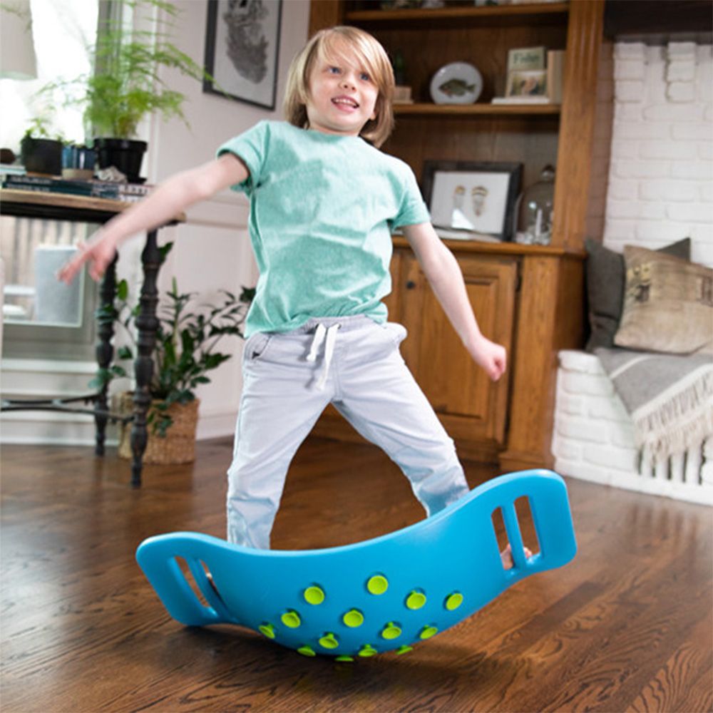 Jucarie de echilibru, Fat Brain Toys, Teeter Popper, Albastru