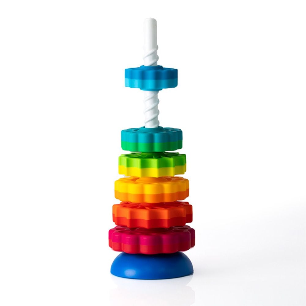 Turn de stivuire rotativ, Fat Brain Toys, Spinagain