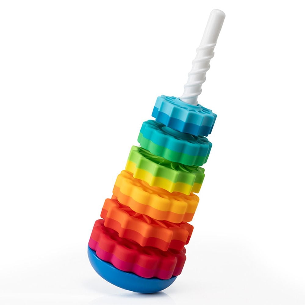 Turn de stivuire rotativ, Fat Brain Toys, Spinagain