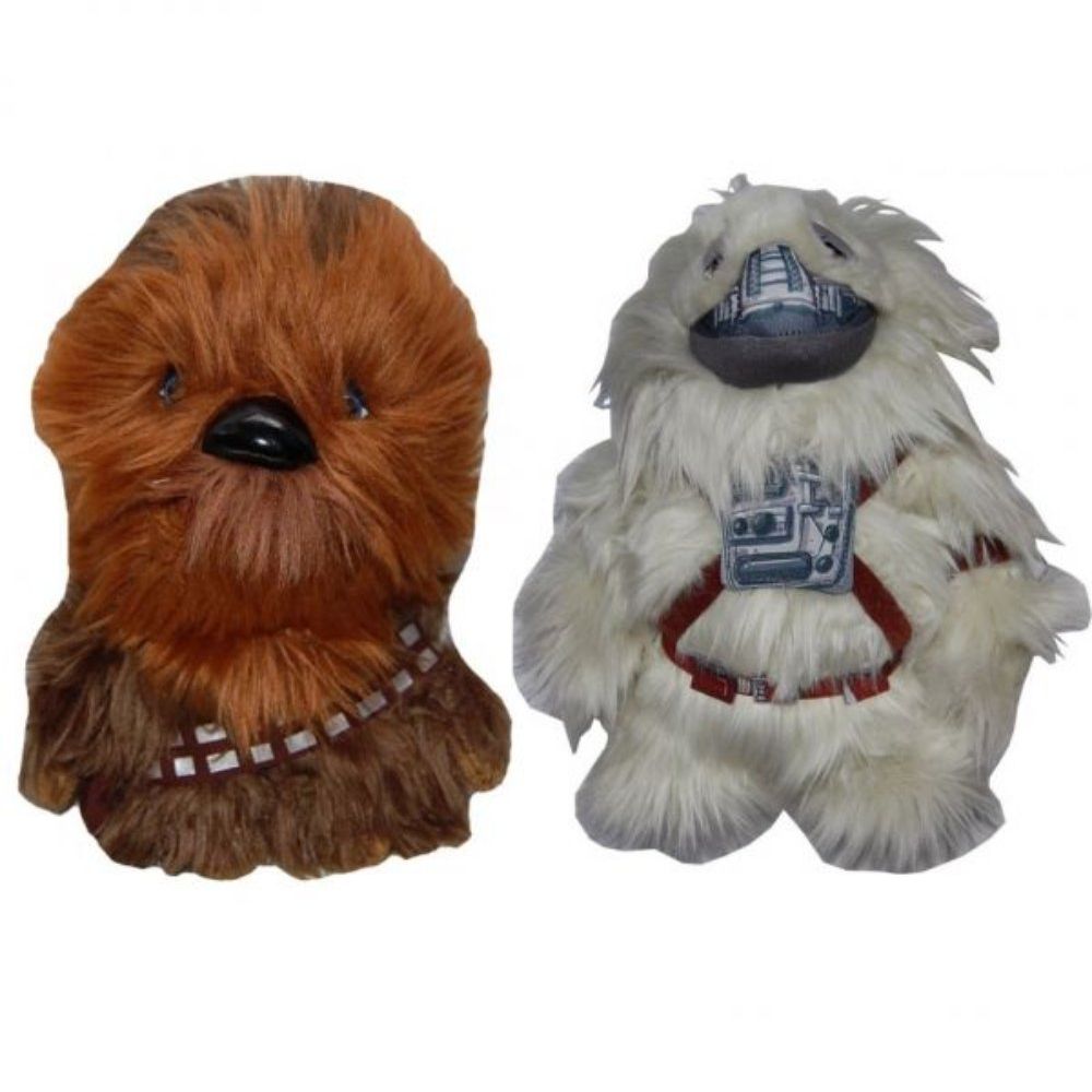Set 2 jucarii de plus, Play by Play, Chewbacca, 21 cm si Moroff, Star Wars, 27 cm