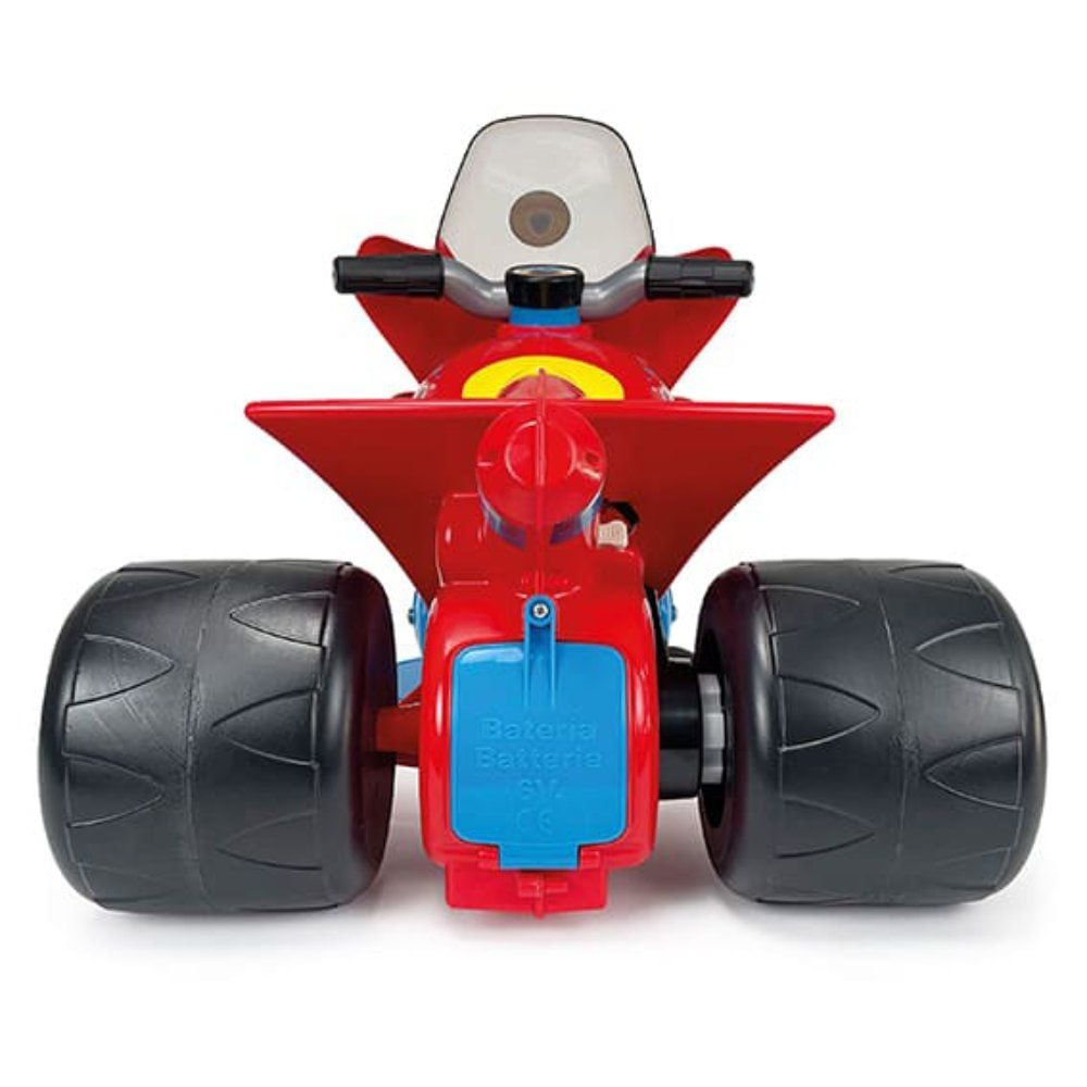 Tricicleta electrica, Injusa, Paw Patrol, 6V, cu pedala de acceleratie, lumini frontale, Rosu