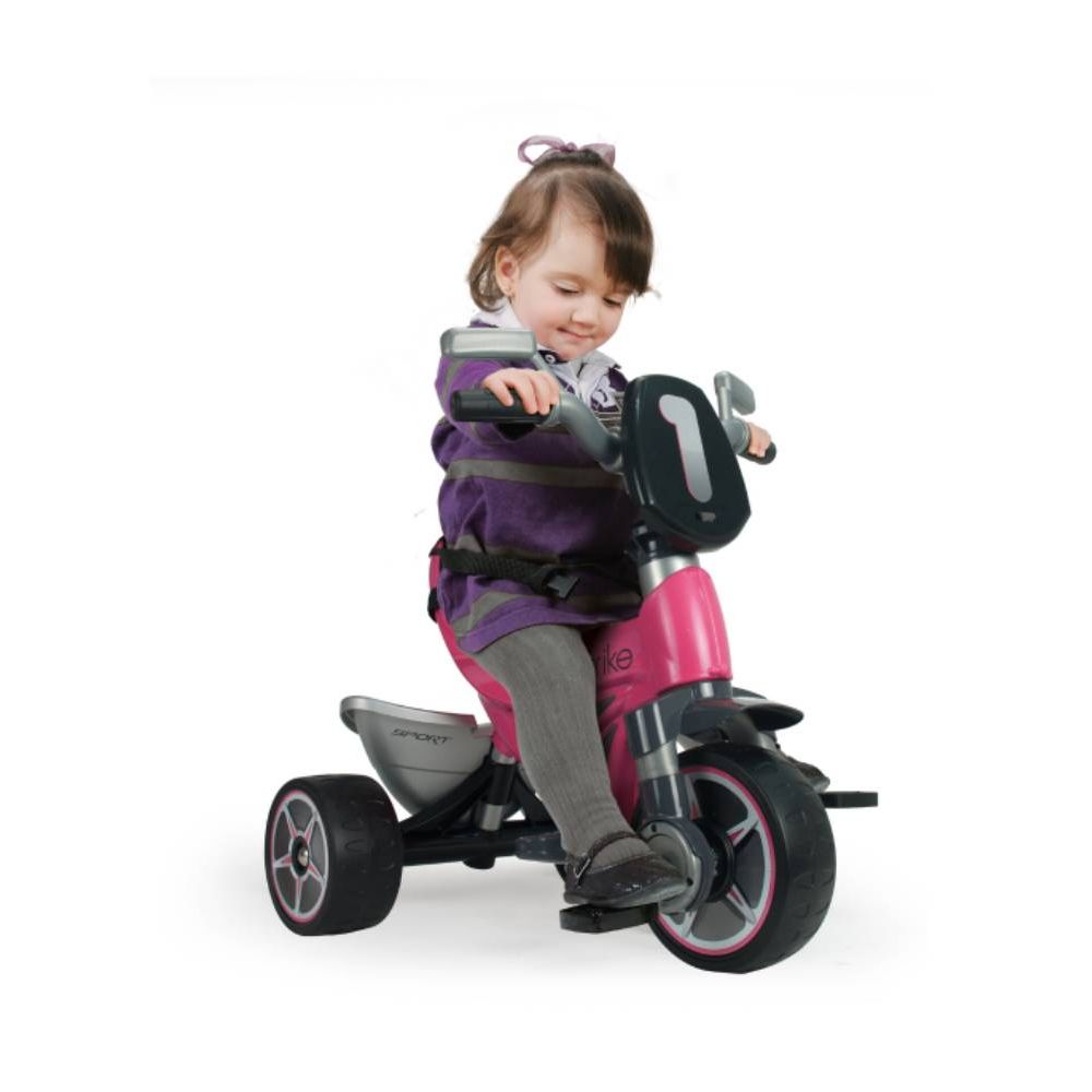 Tricicleta evolutiva, Injusa, Body Pink, cu maner parental, include rucsac