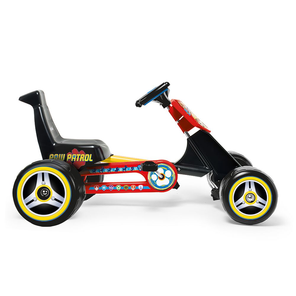 Kart cu pedale, Injusa, Disney Paw Patrol, sasiu metalic robust, pedale si pinion fix