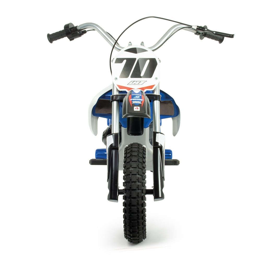 Motocicleta electrica, Injusa, X-Treme Fighter, 24V, pentru orice tip de teren, Albastru