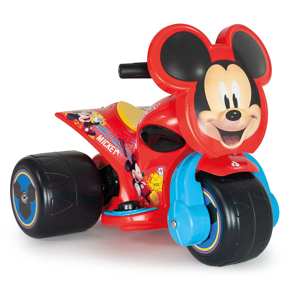 Tricicleta electrica, Injusa, Disney Mickey Mouse, 6V, cu pedala