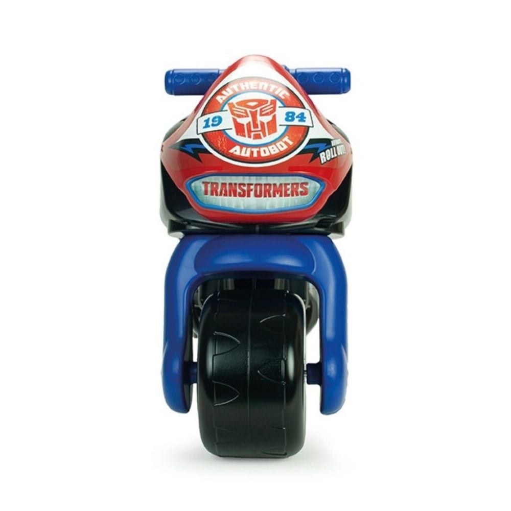 Motocicleta ride-on, Injusa, design ergonomic, roti mari si late, Transformers Twin Dessert