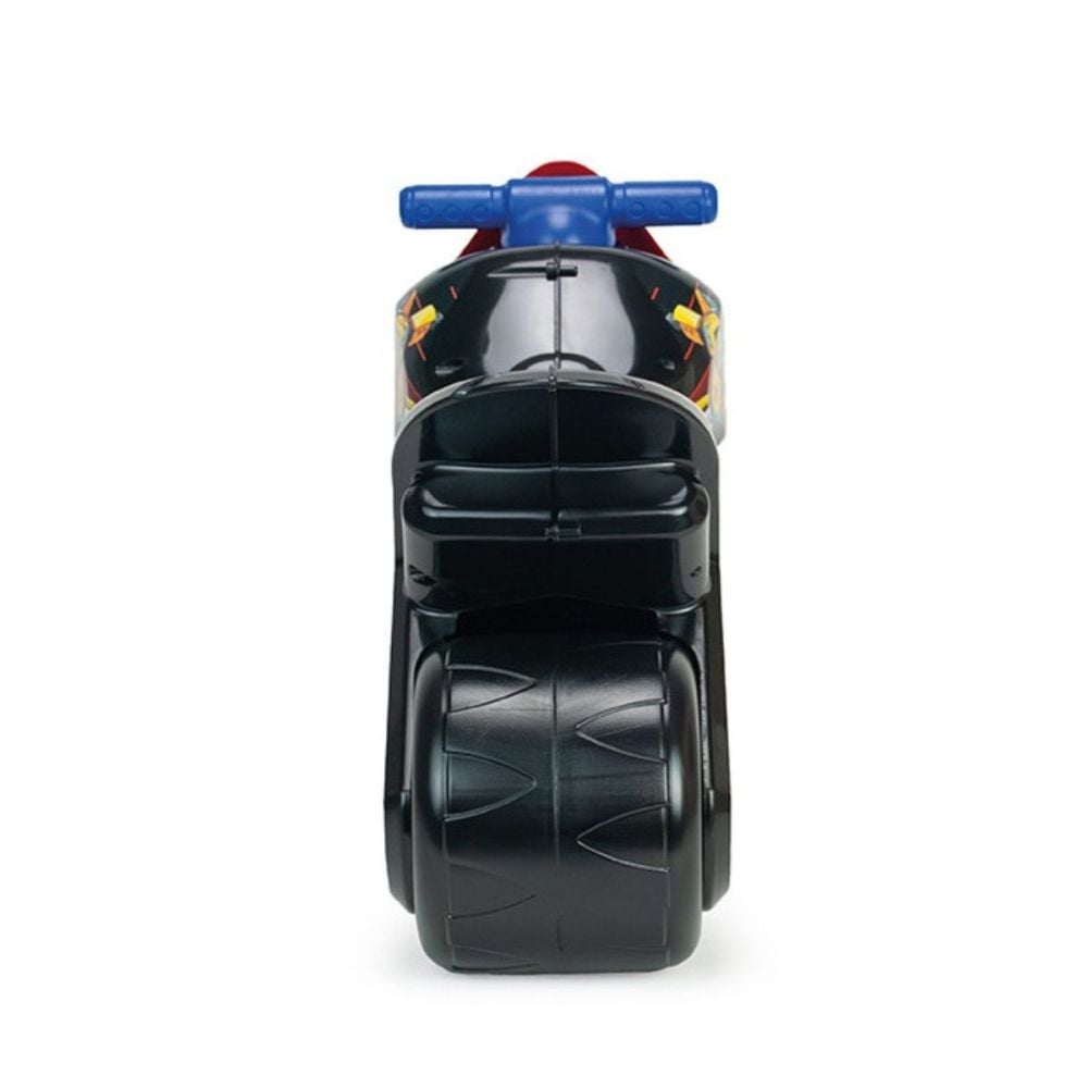 Motocicleta ride-on, Injusa, design ergonomic, roti mari si late, Transformers Twin Dessert