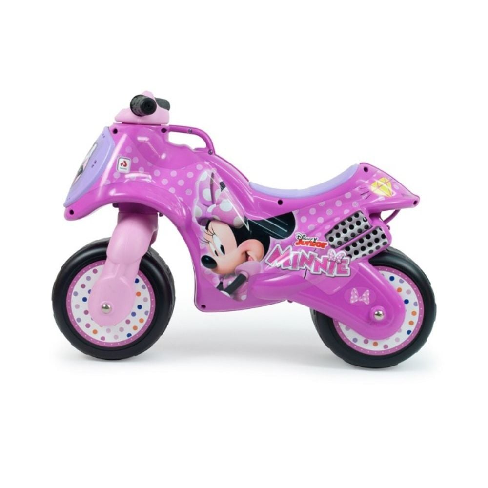 Moto Ride-On, Injusa, Neox Disney Minnie Mouse, fara pedale, Roz