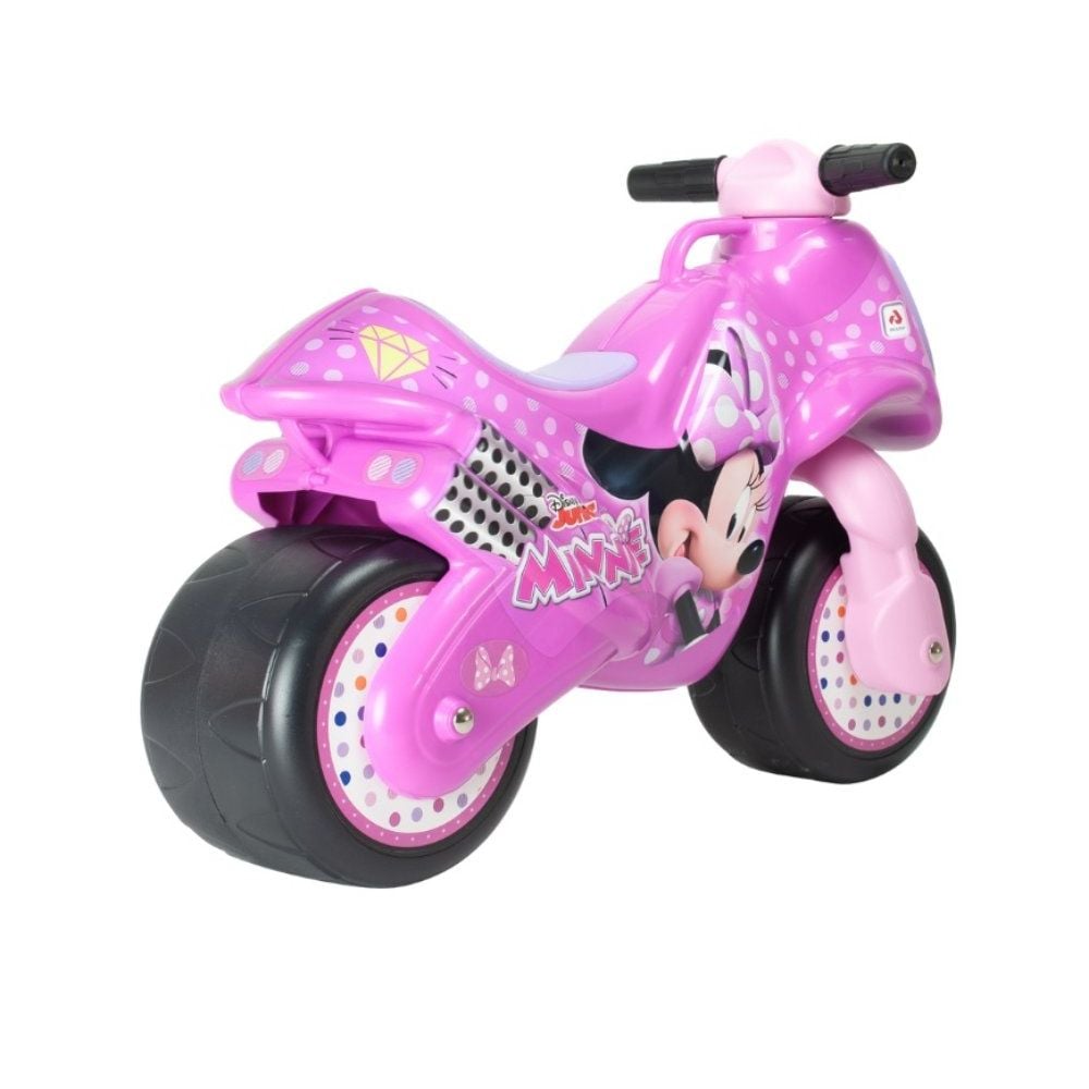 Moto Ride-On, Injusa, Neox Disney Minnie Mouse, fara pedale, Roz