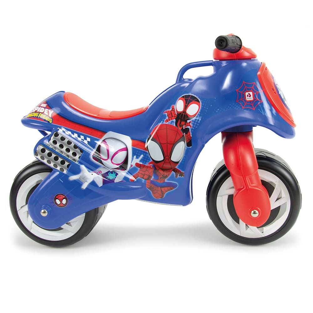 Moto Ride-On, Injusa, Neox Spidey, fara pedale, Albastru