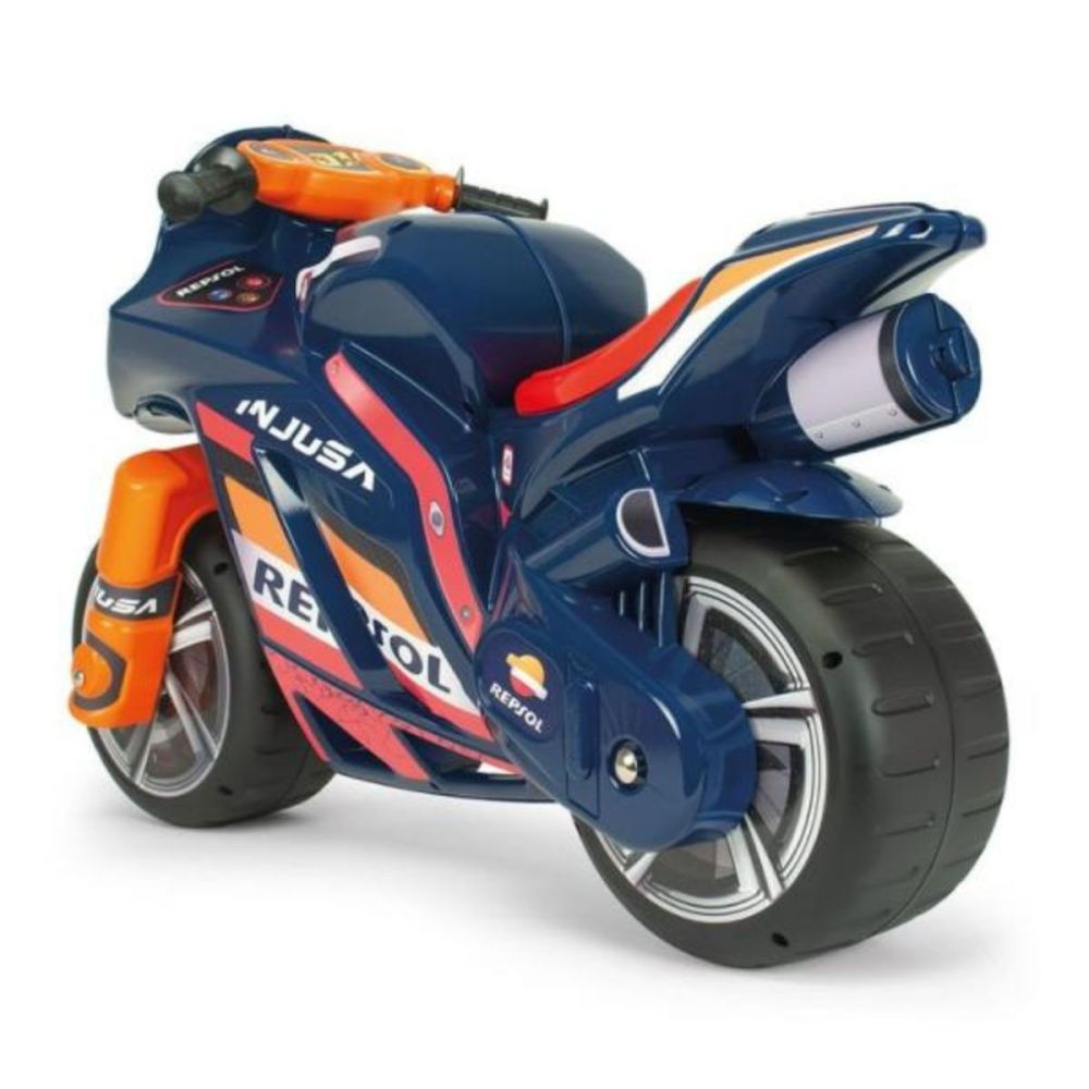 Motocicleta tip ride-on, Injusa, fara pedale, stabila si rezistenta, Repsol Winner