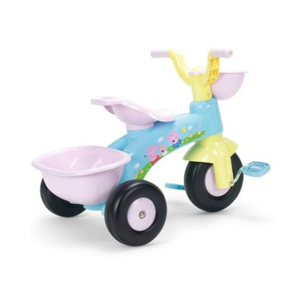 Tricicleta cu pedale, Injusa, design ergonomic, 62 x 42 x 46 cm, Peppa Pig Baby