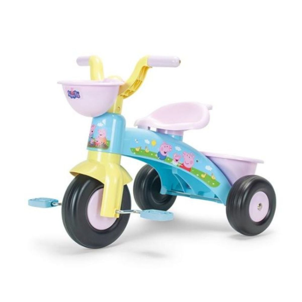 Tricicleta cu pedale, Injusa, design ergonomic, 62 x 42 x 46 cm, Peppa Pig Baby