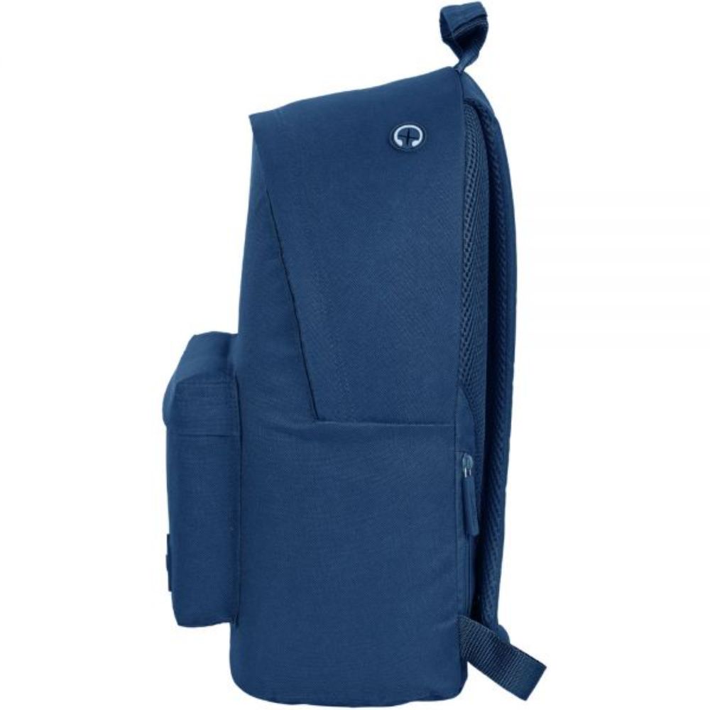 Rucsac cu buzunar laptop, tableta, Safta, Basic, Navy Blue, 31 x 41 x 16 cm