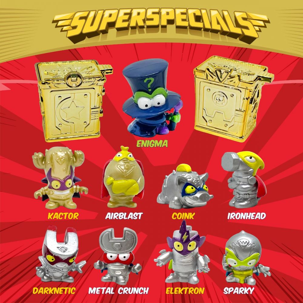 Set 9 figurine in cutie metalica SuperThings, Super Speciale, S1