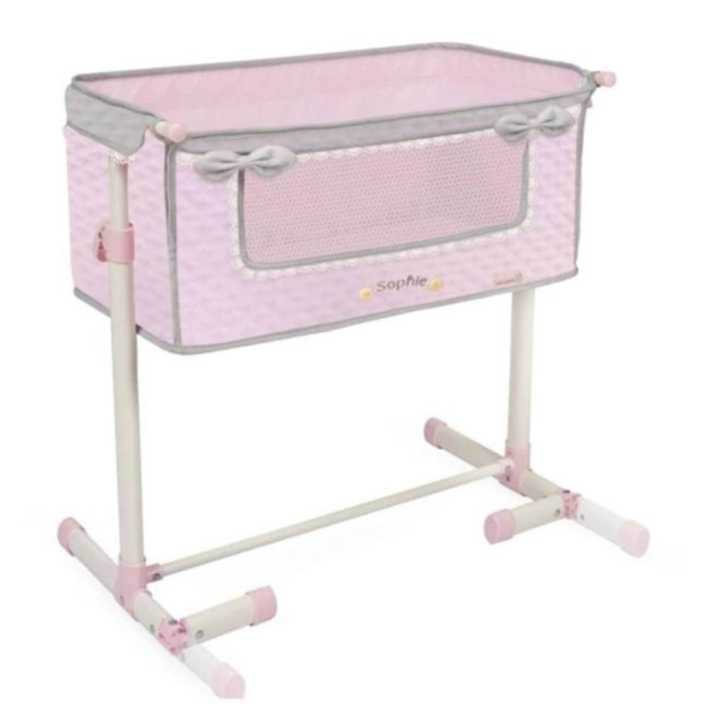 Patut co-sleeper pentru papusi, reglabil pe inaltime, DeCuevas, Sophie, Roz