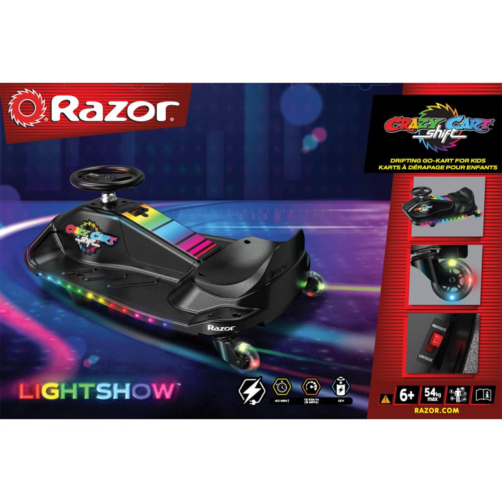 Kart electric cu 3 roti, Razor, Crazy Shift Lightshow | Noriel