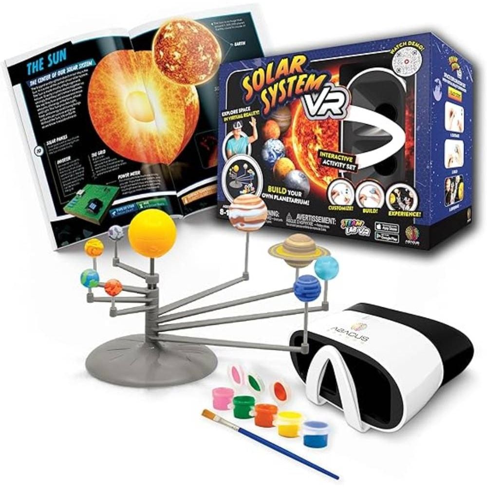 Kit stem interactiv VR, Abacus Brands, Exploreaza sistemul solar in realitate virtuala