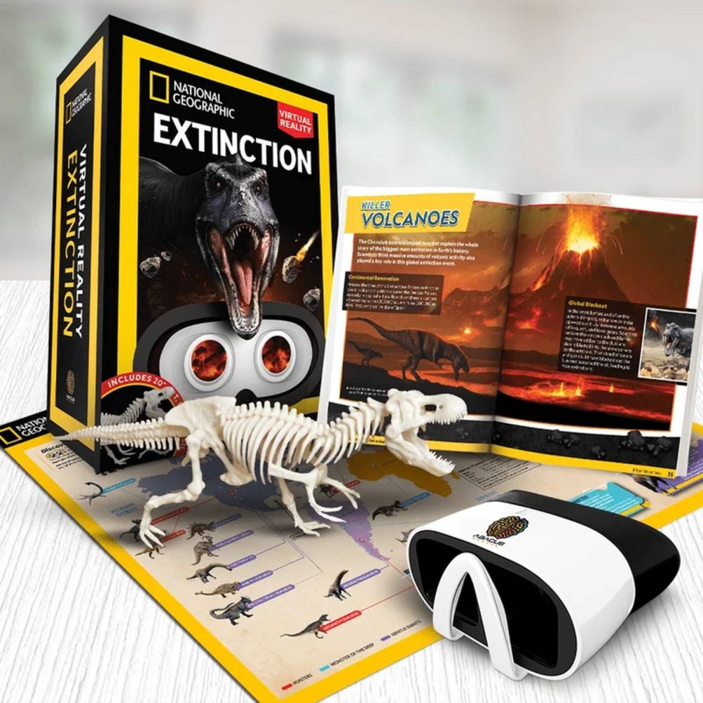 Kit Stem interactiv, Abacus Brands, VR National Geographic, Extinctia dinozaurilor