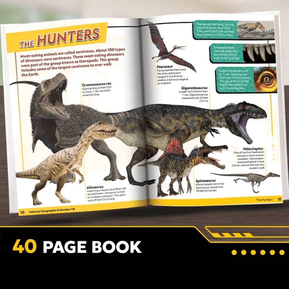 Kit Stem interactiv, Abacus Brands, VR National Geographic, Extinctia dinozaurilor