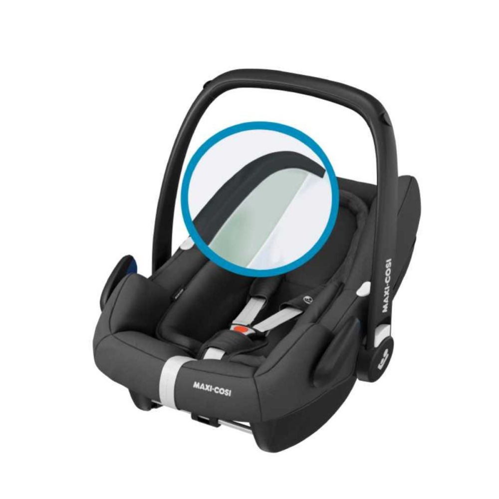 Scaun auto I-Size Maxi-Cosi Rock Essential Black, 45 - 75 cm, Negru