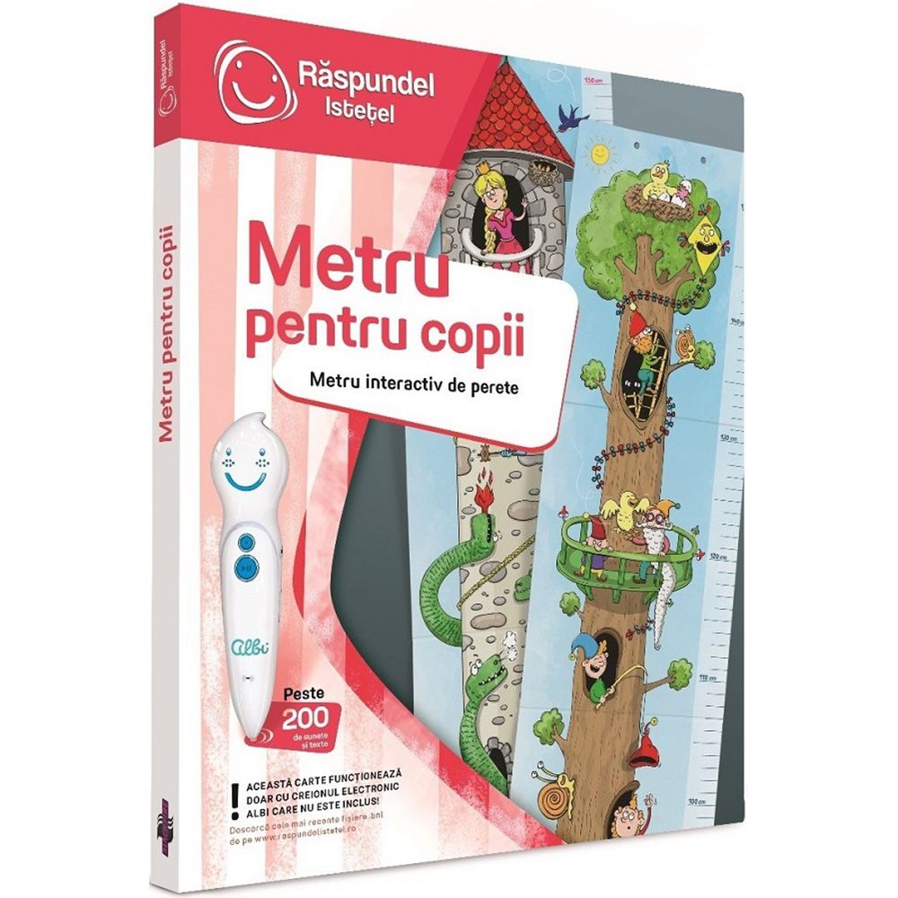 Carte interactiva, Raspundel Istetel, Metru pentru copii