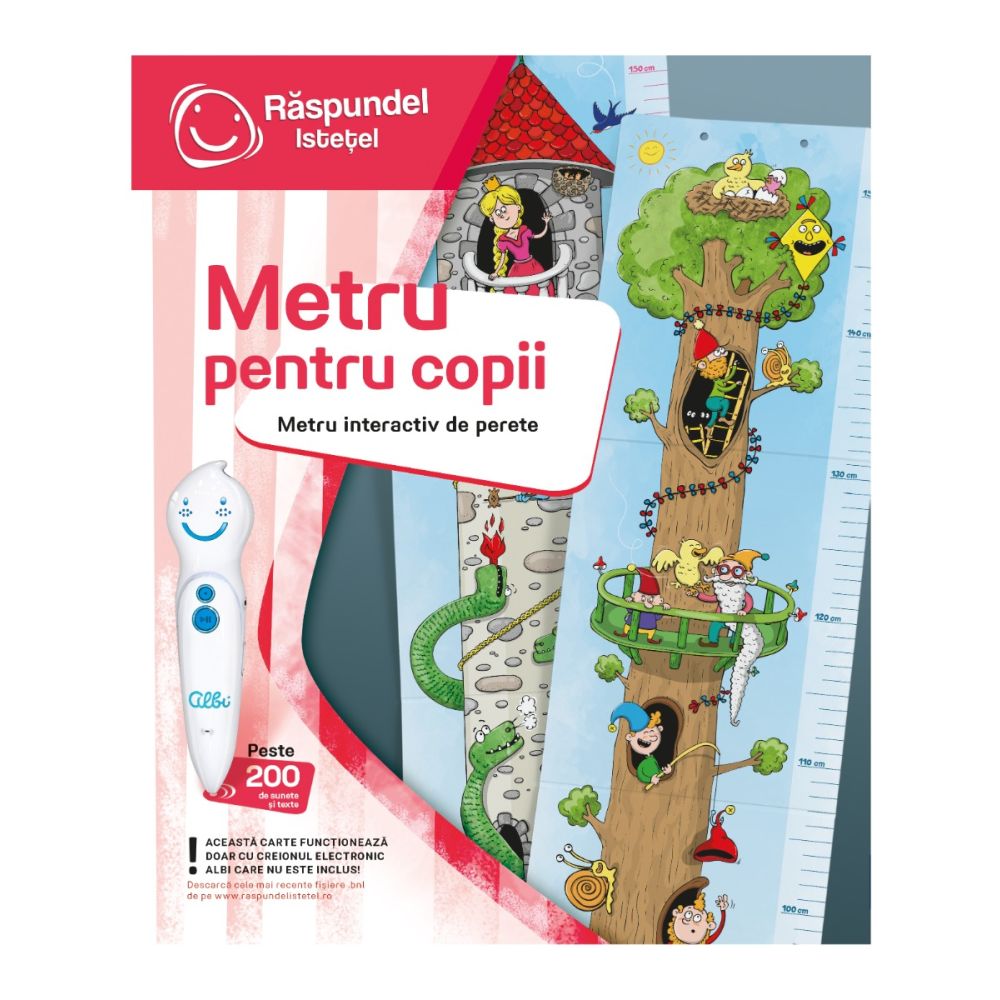 Carte interactiva, Raspundel Istetel, Metru pentru copii