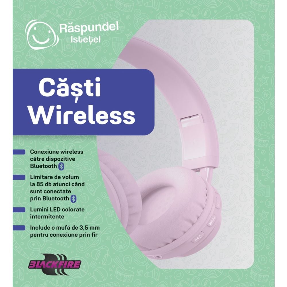 Casti wireless, Raspundel Istetel, Roz