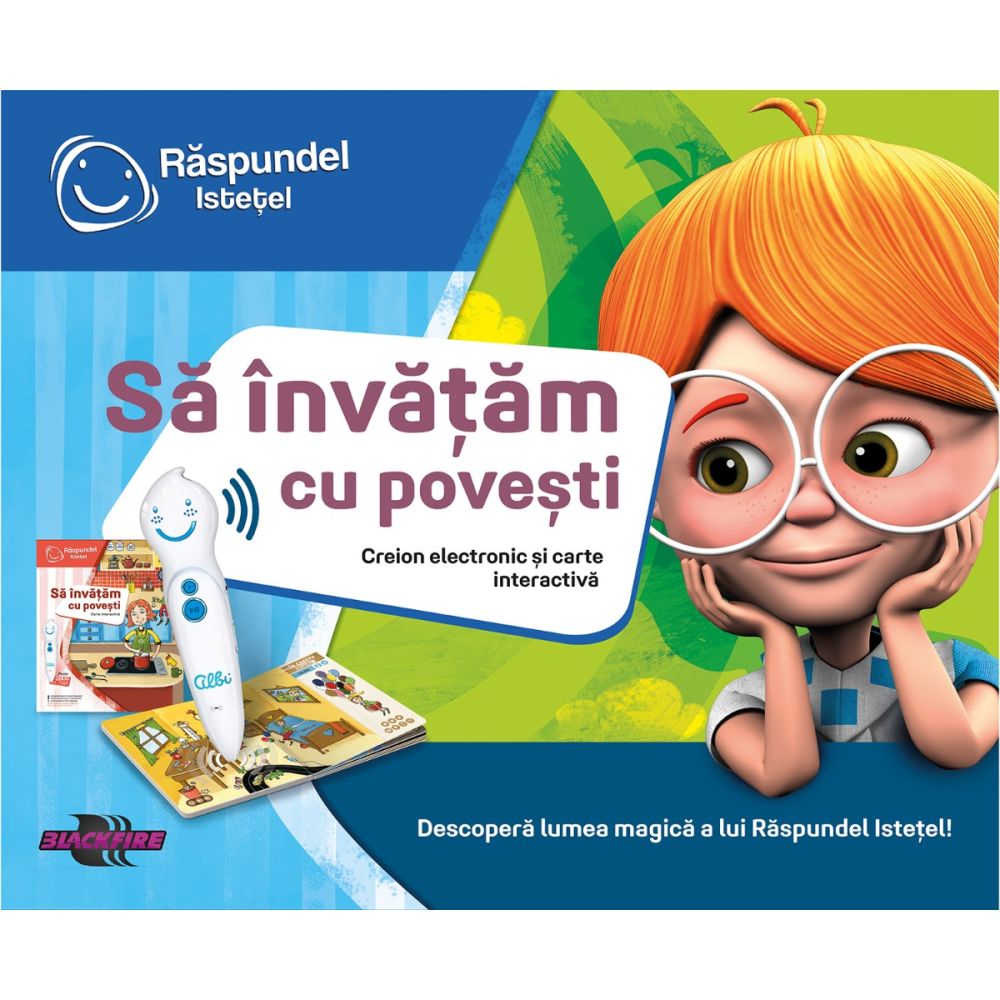 Carte interactiva si creion, Raspundel Istetel, Sa invatam cu povesti