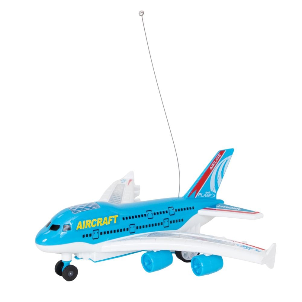 Avion de pasageri cu telecomanda, Suncon, Albastru, 23 cm