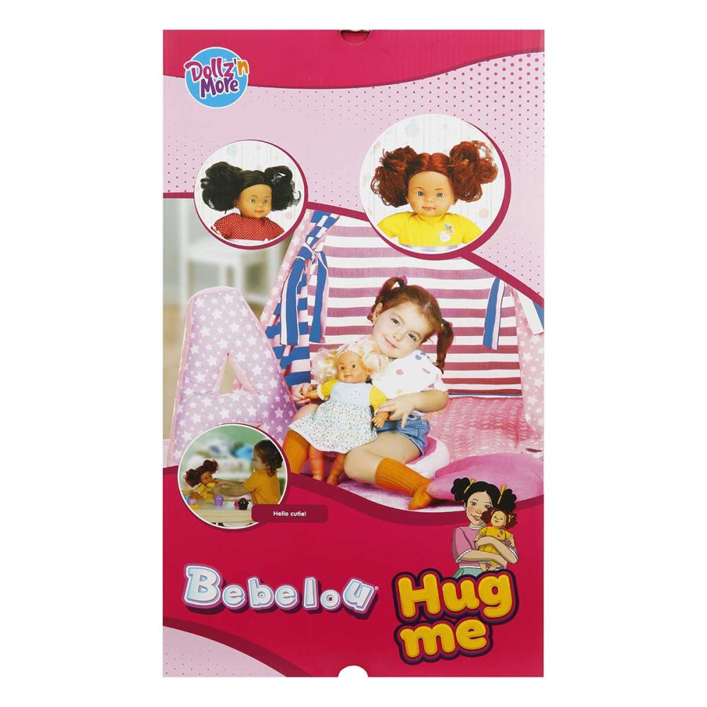 Papusa Bebelou cu par roscat, Dollz n More, Hug me, 40 cm