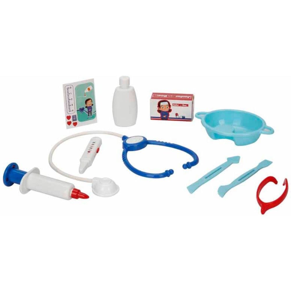 Set de joaca in gentuta, Junior Doc, Trusa de doctor, Blue