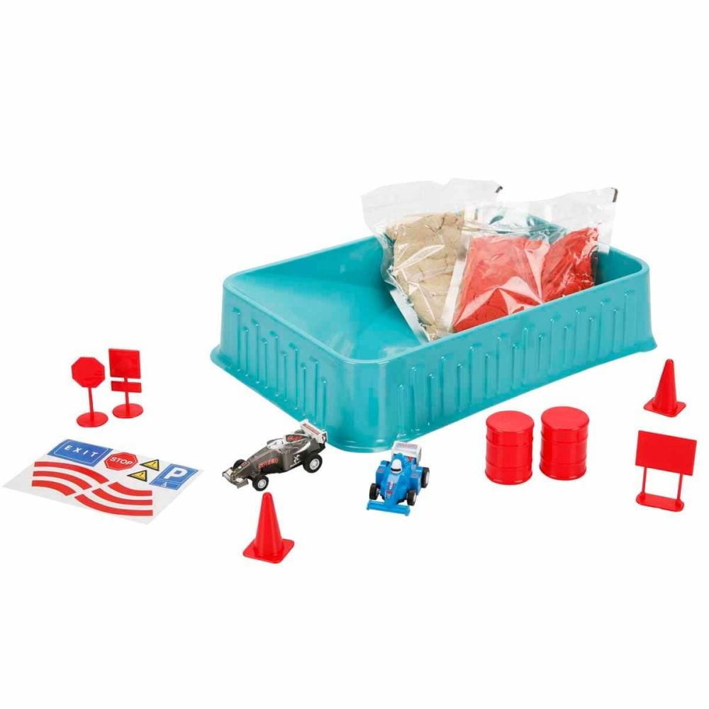 Set de modelare, Crafy, Racing Play, 13 piese, 250 g