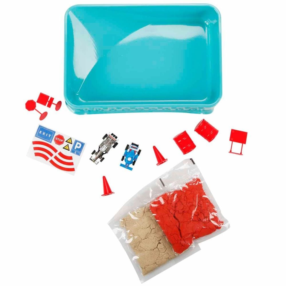 Set de modelare, Crafy, Racing Play, 13 piese, 250 g