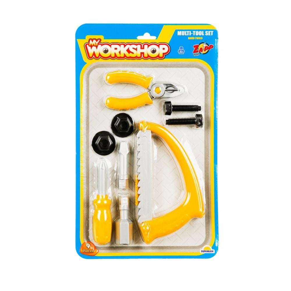 Set unelte pentru constructie, Zapp Toys, 9 piese
