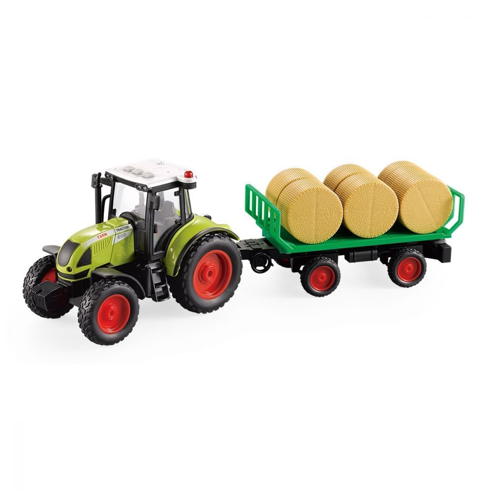 Tractor cu remorca cu lumini si sunete, Maxx Wheels, 1:16
