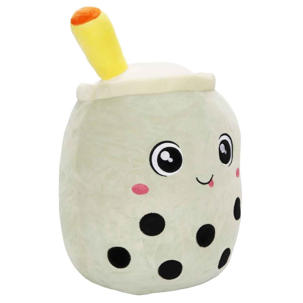 Jucarie de plus, Puffy Friends, Cana cu pai, Verde, 35 cm