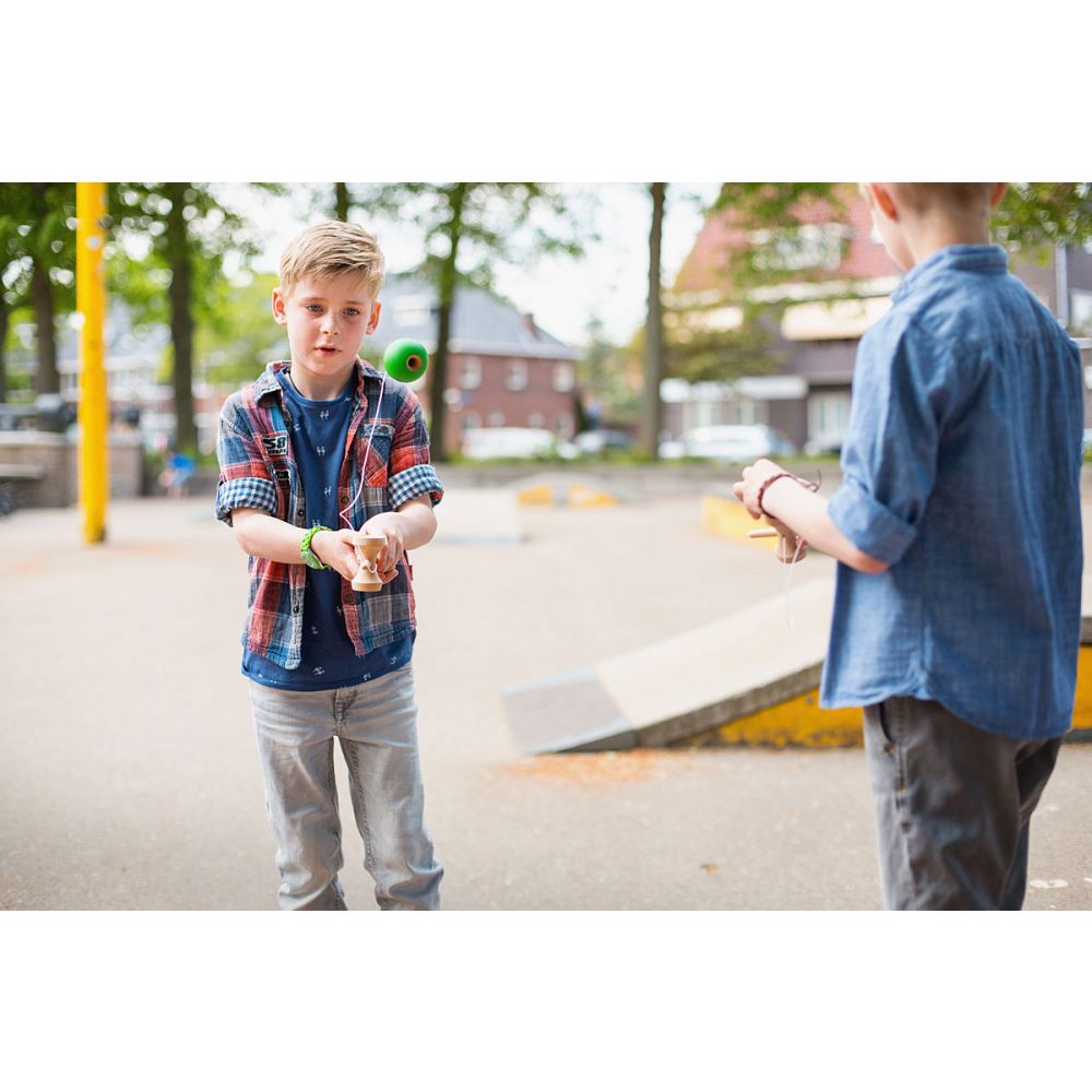 Jucarie de indemanare, BS Toys, Kendama, Verde | Noriel