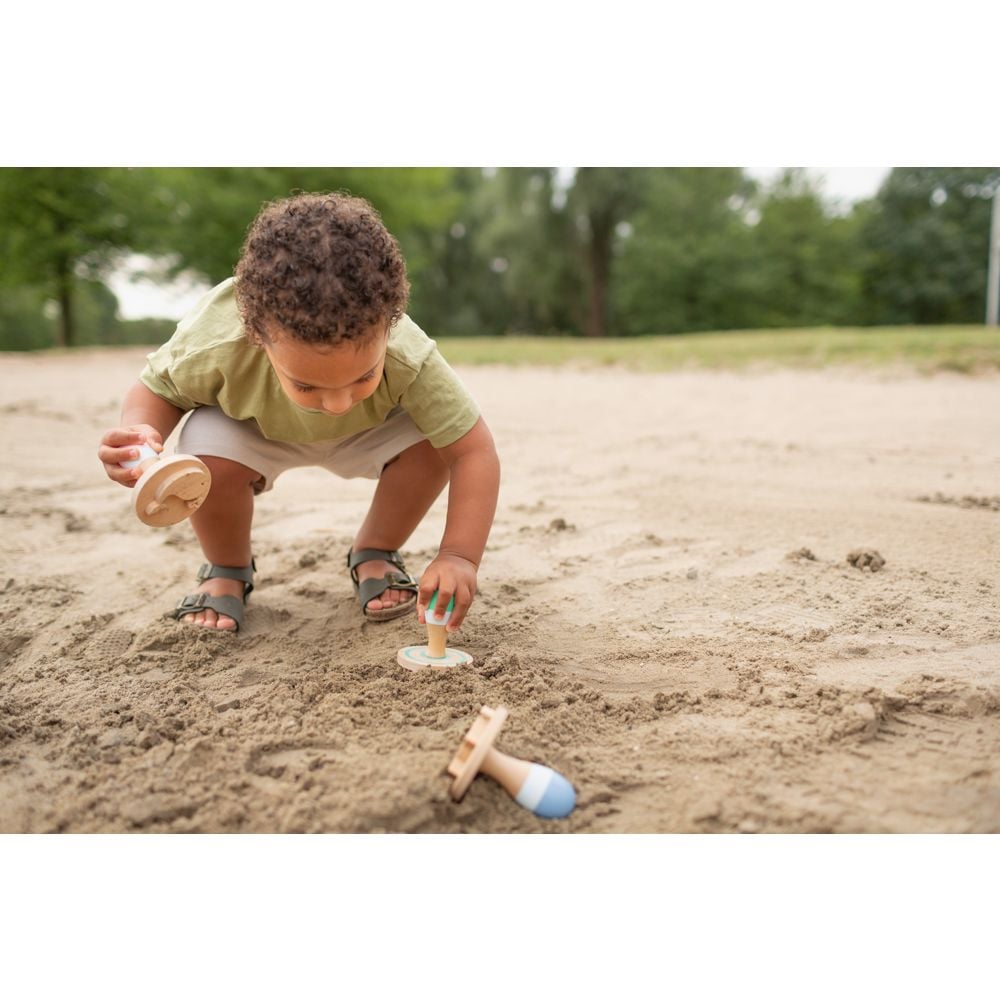 Stampile din lemn pentru nisip, BS Toys