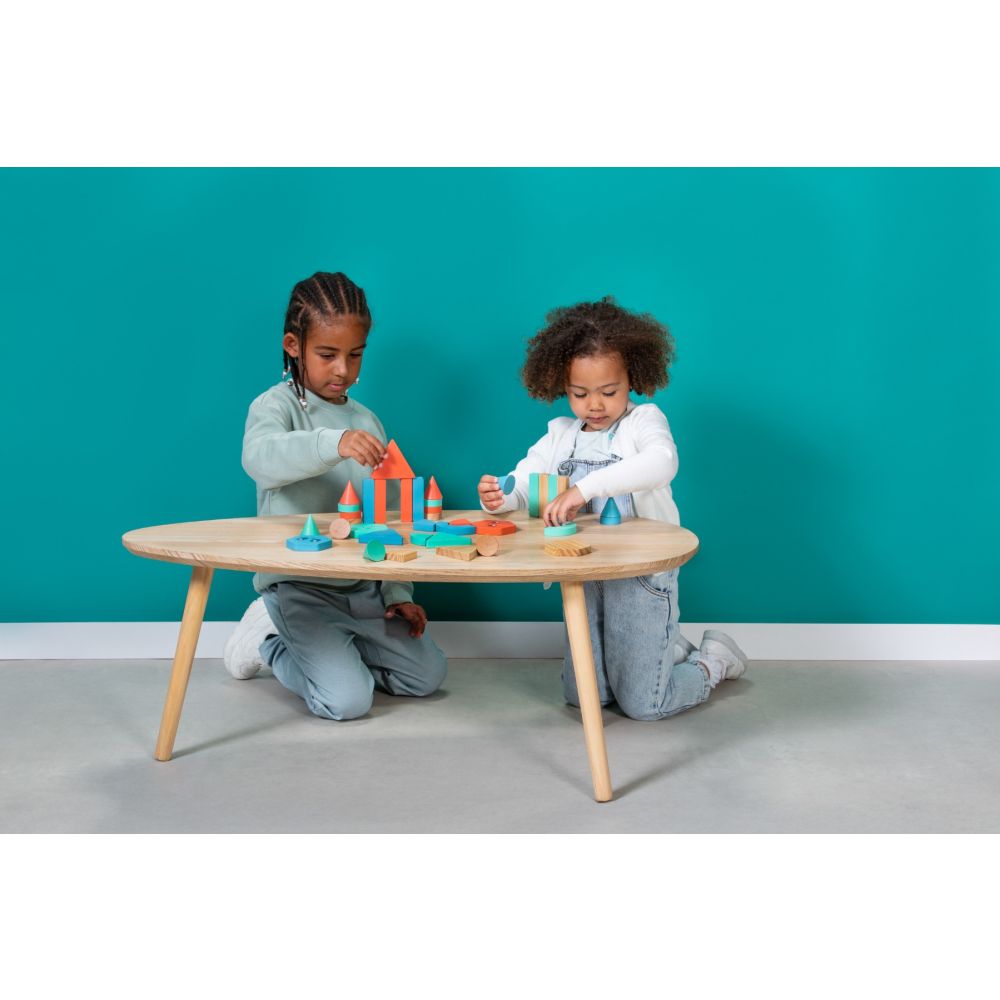 Joc educativ, BS Toys, Caramizi colorate de constructie