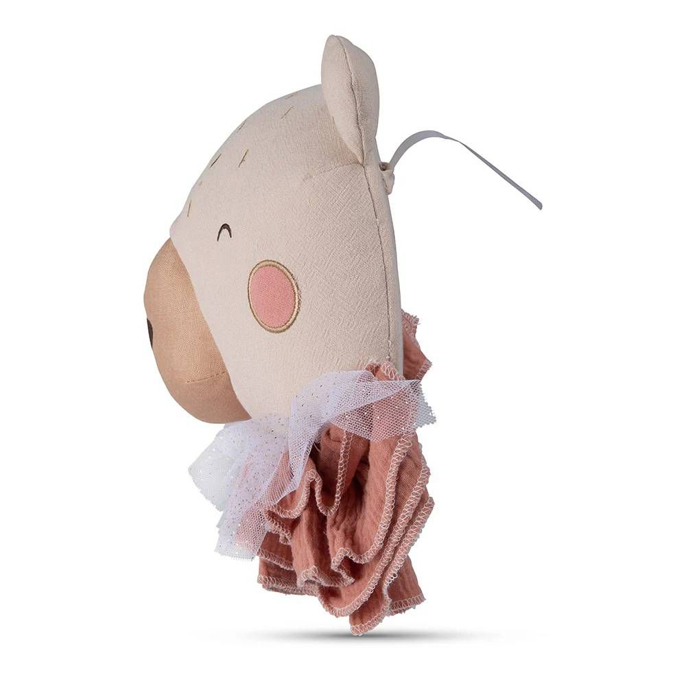 Decoratiune de perete, Ursul Beau cu guler, Bon Ton Toys, 32 cm