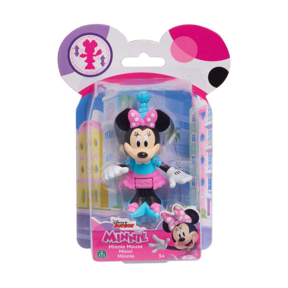 Figurina de colectie, Disney Junior, Minnie Mouse, la petrecere, 89977