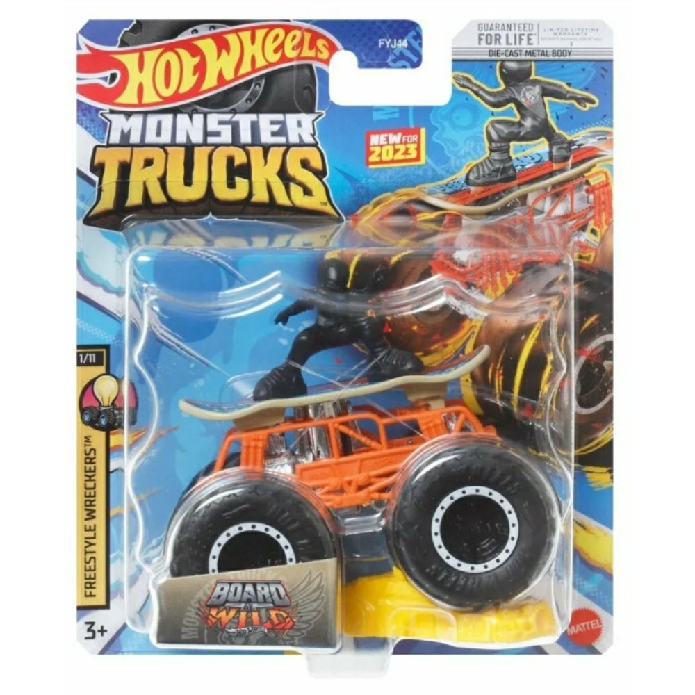 Masinuta Hot Wheels Monster Truck, Board Wild, HKM32