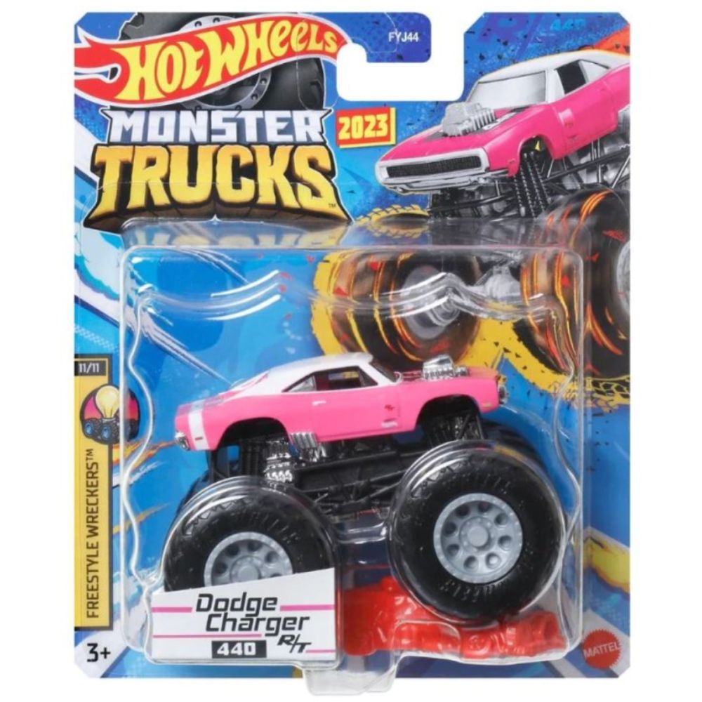Masinuta Hot Wheels Monster Truck, Dodge Charger, HLT14