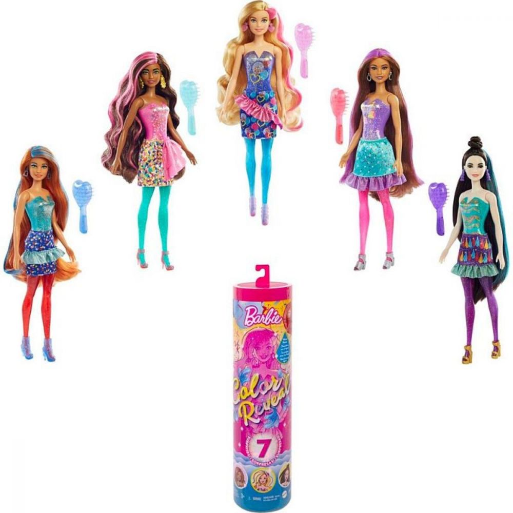 Papusa surpriza, Barbie, Color Reveal