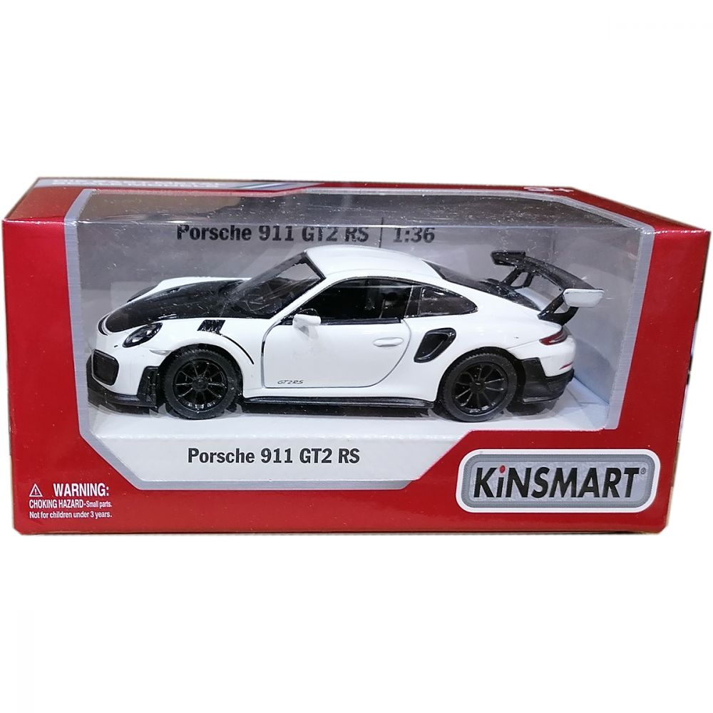 Masinuta din metal Kinsmart, Porsche 911 GT2 RS, Alb