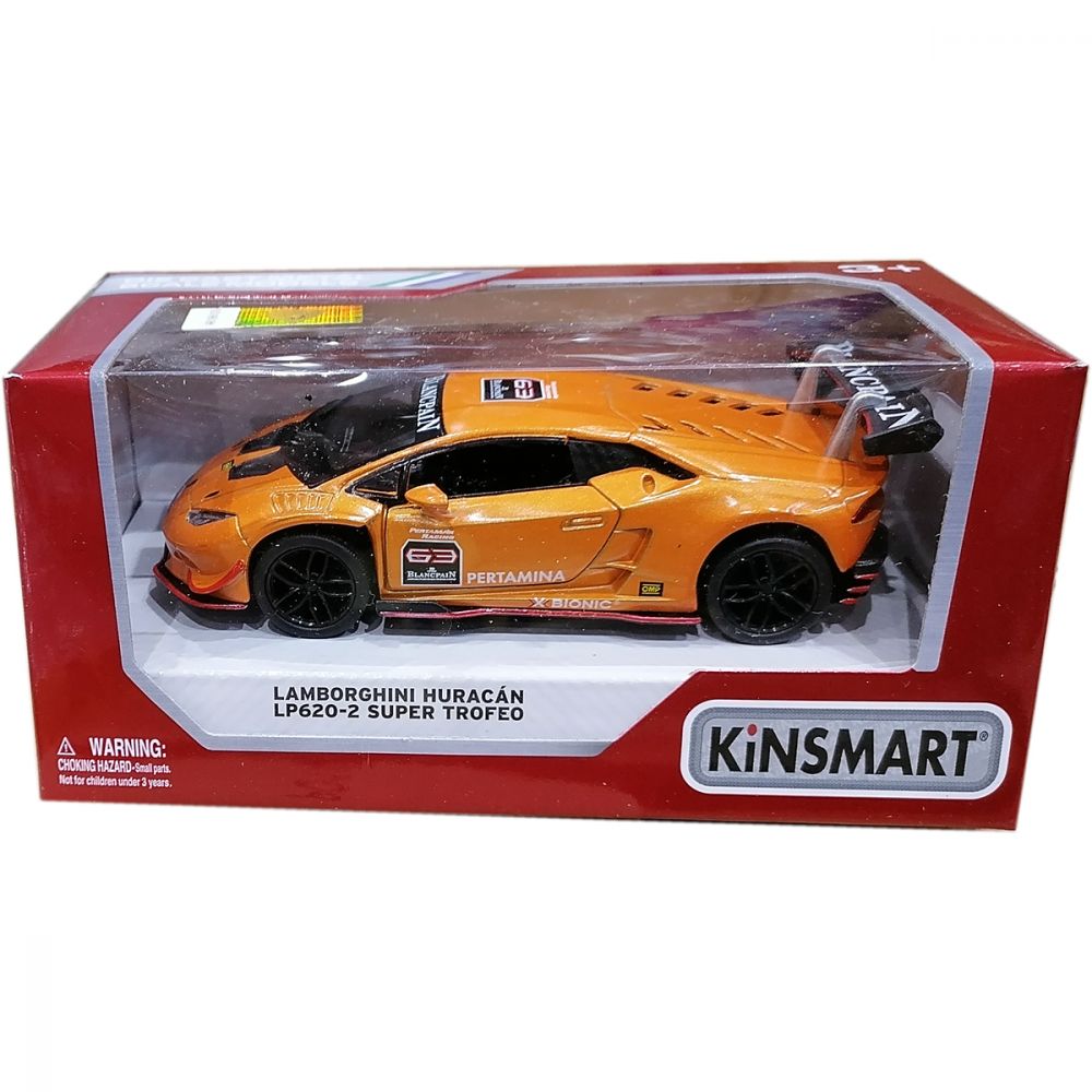 Masinuta din metal Kinsmart, Lamborghini Huracan, Portocaliu